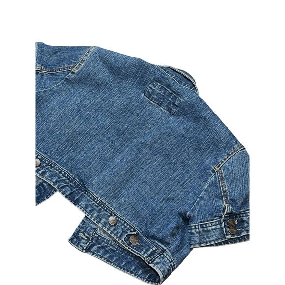 Younique Short Denim Jacket Size Large (L) - Picture 3 of 3
